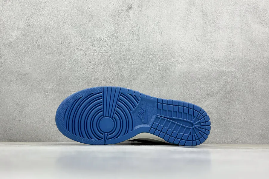 Nike SB Dunk Low x Fragment Design White Black Blue Swoosh