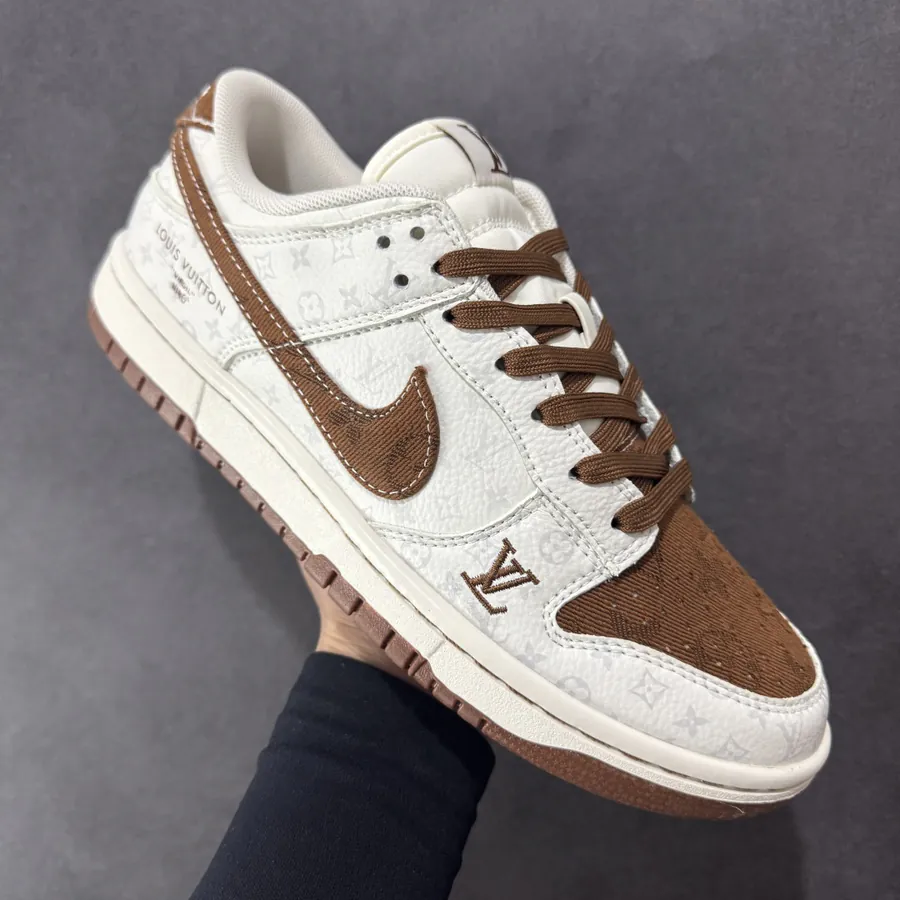 Nike SB Dunk Low LV Collaboration Coffee Calfskin