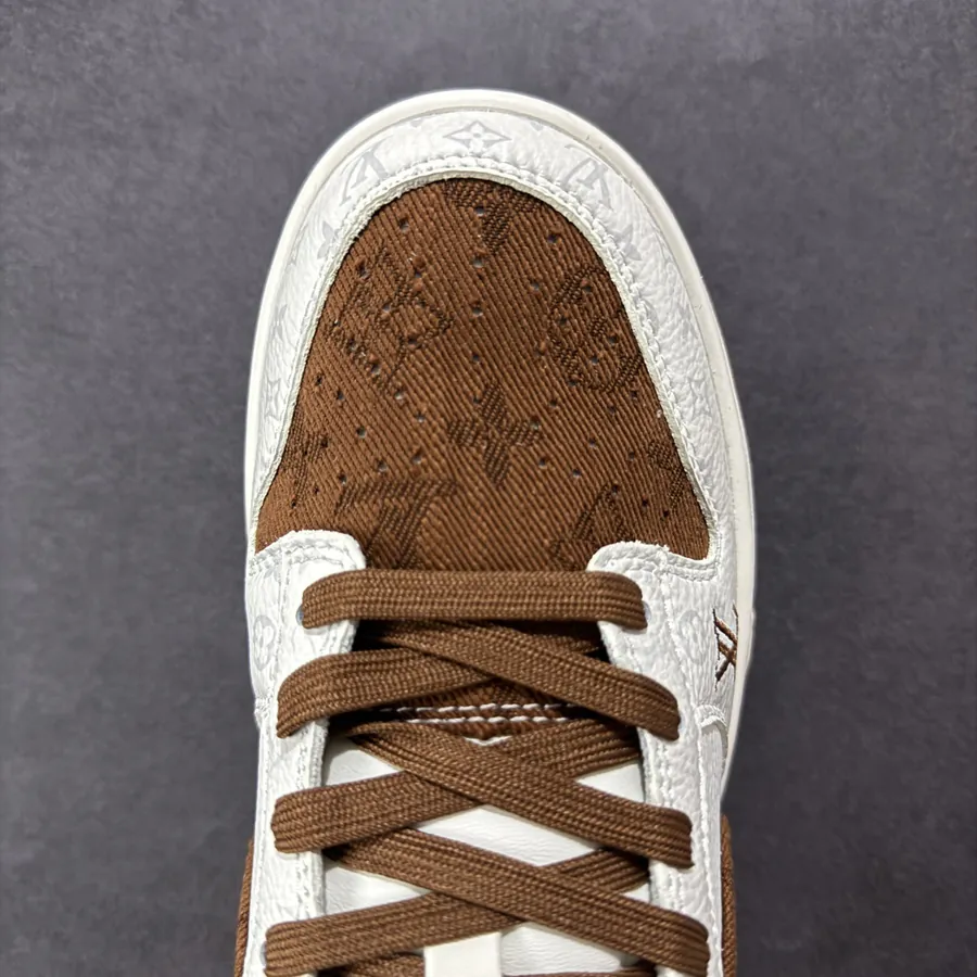 Nike SB Dunk Low LV Collaboration Coffee Calfskin