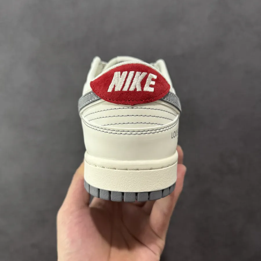 Nike SB Dunk Low LV Custom Edition Red Sole with Gray Outsole