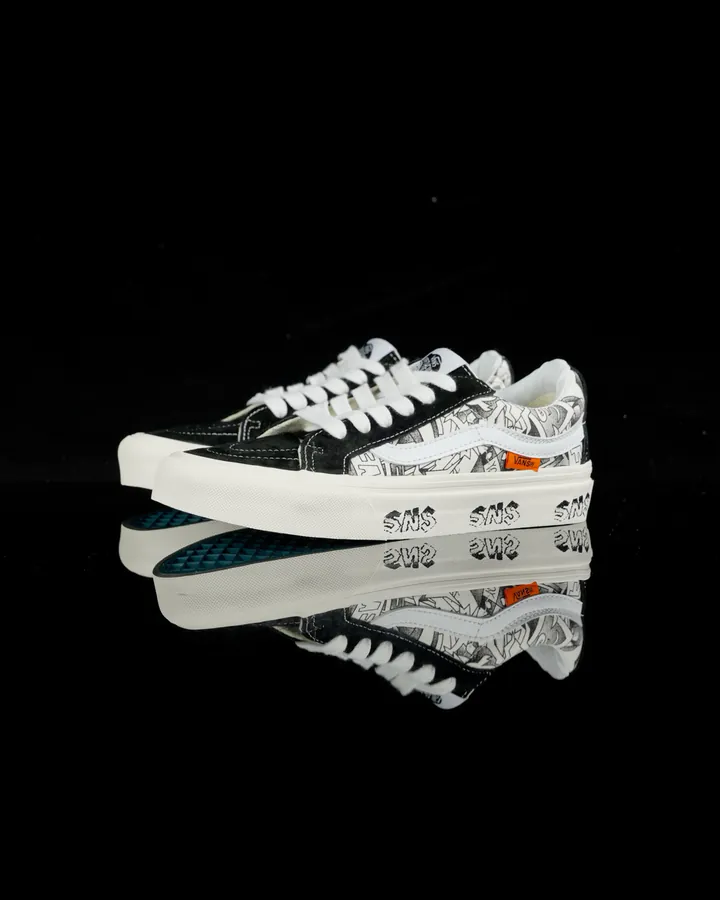 Vans Sk8 Low x SNS Black and White Graffiti