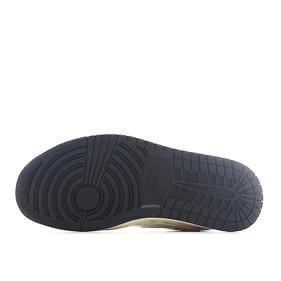 Air 1 Low 1 Gray Snake Pattern Custom Edition