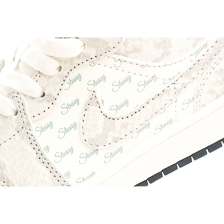 Air 1 Low 1 Gray Snake Pattern Custom Edition