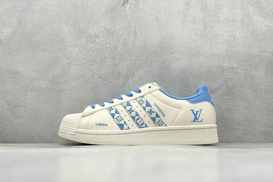 AD Originals Superstar x Louis Vuitton White Blue