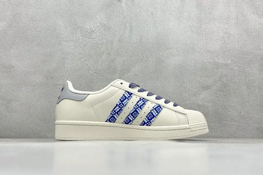AD Originals Superstar x Louis Vuitton White Blue Bucket Bag