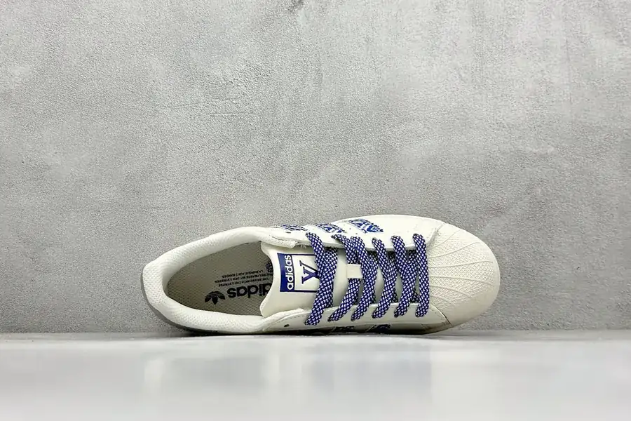 AD Originals Superstar x Louis Vuitton White Blue Bucket Bag