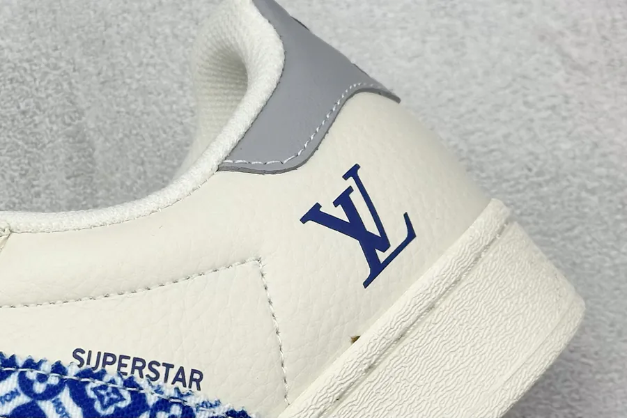 AD Originals Superstar x Louis Vuitton White Blue Bucket Bag
