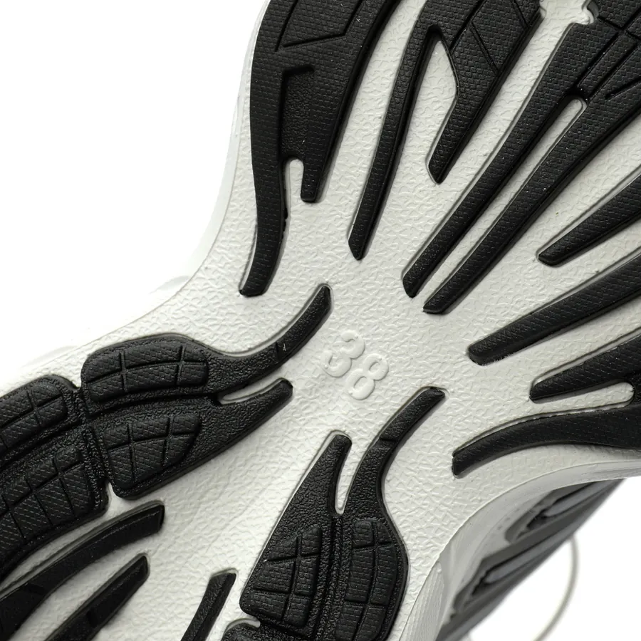 BALENCIAGA Monday Sneaker Vintage Style, White Black Distressed