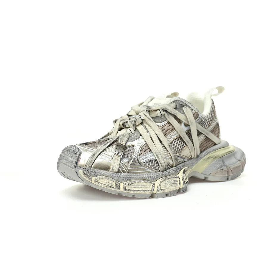 Balenciaga 3XL Sneakers Vintage Style, Retro Design, Meticulous Handcraft