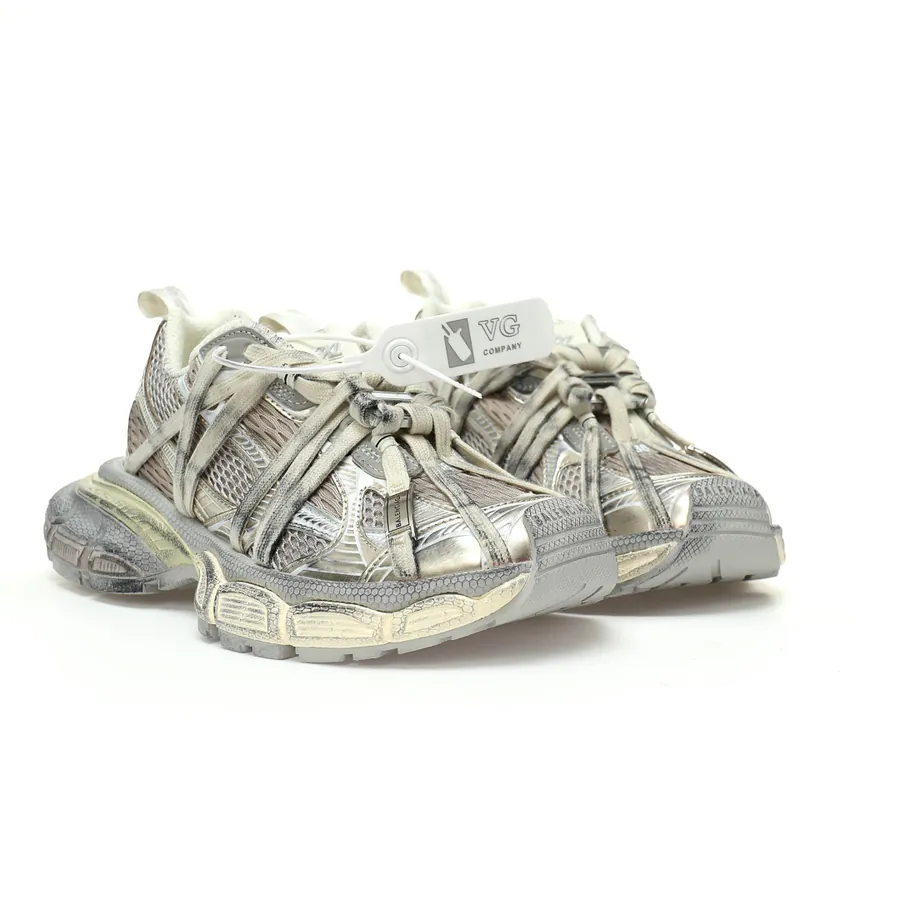 Balenciaga 3XL Sneakers Vintage Style, Retro Design, Meticulous Handcraft