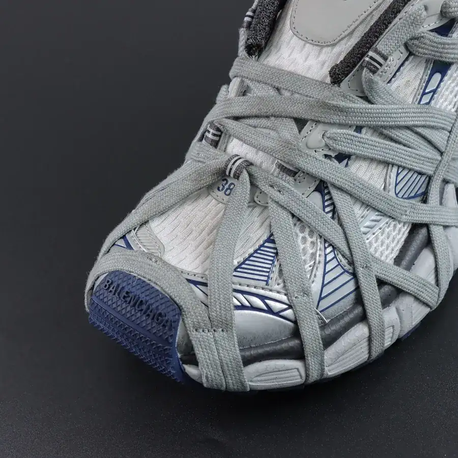 Balenciaga Paris 3XL Zipper Detail Grey Blue Dad Shoes