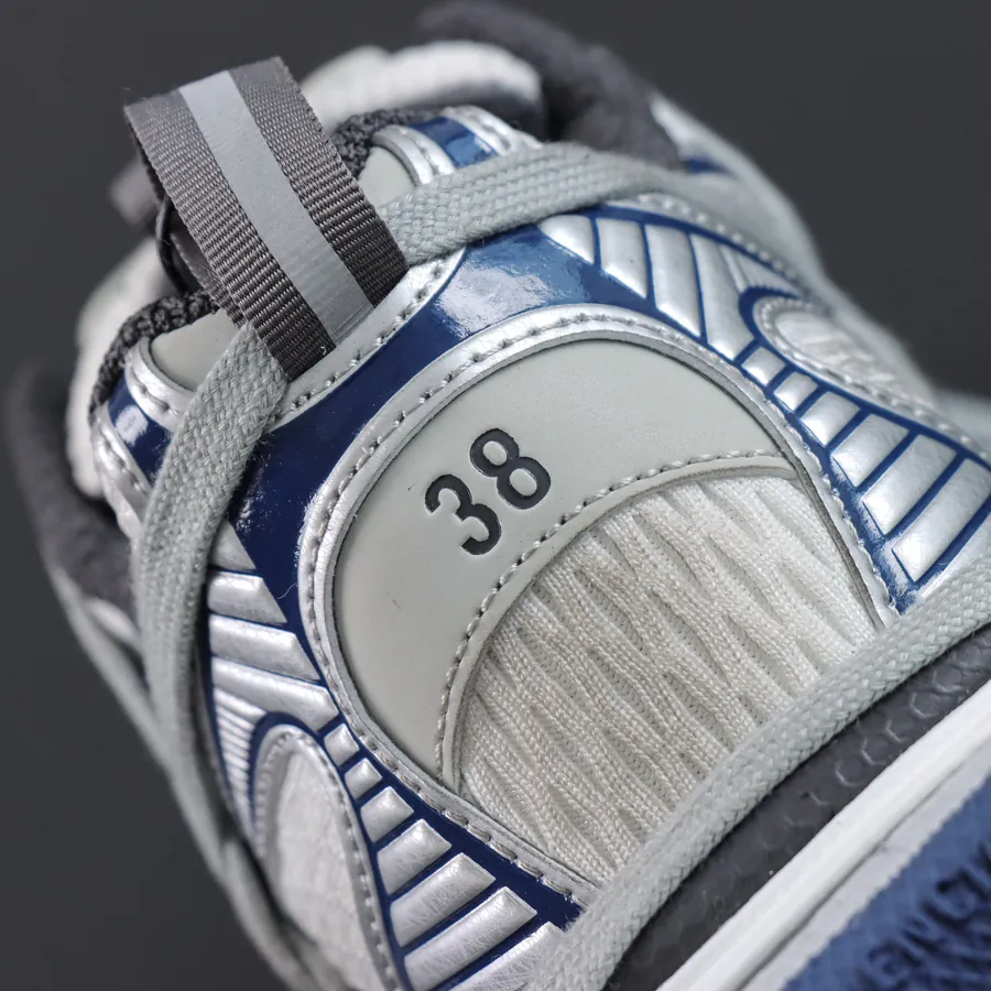 Balenciaga Paris 3XL Zipper Detail Grey Blue Dad Shoes