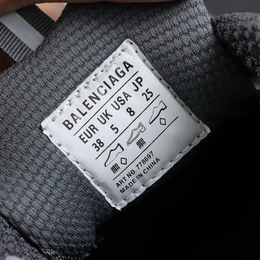 Balenciaga Paris 3XL Zipper Detail Grey Blue Dad Shoes