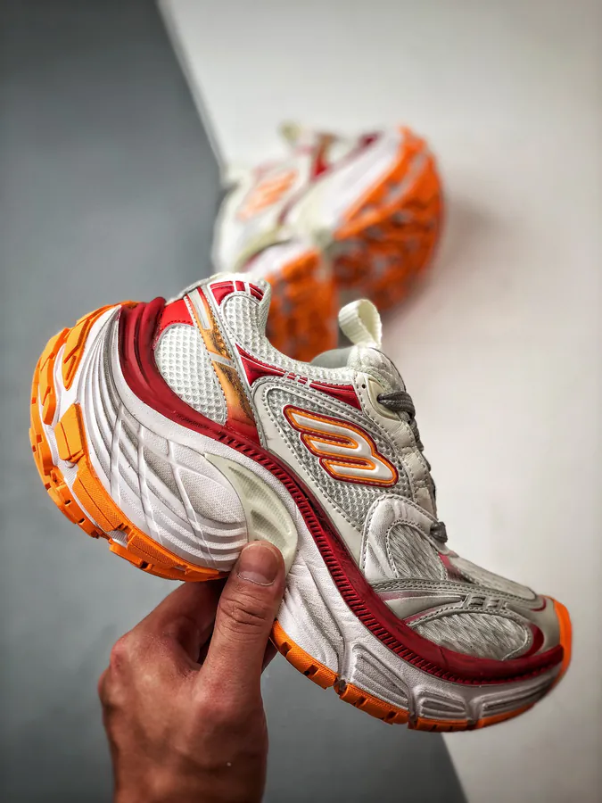 Balenciaga Paris 10XL White Red Orange