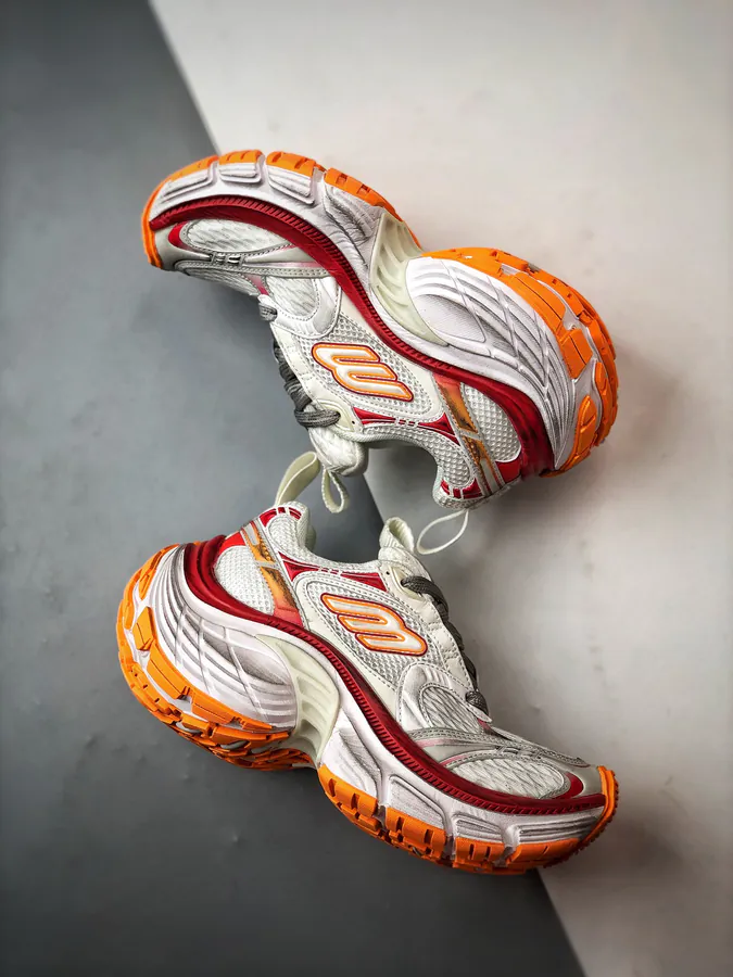Balenciaga Paris 10XL White Red Orange