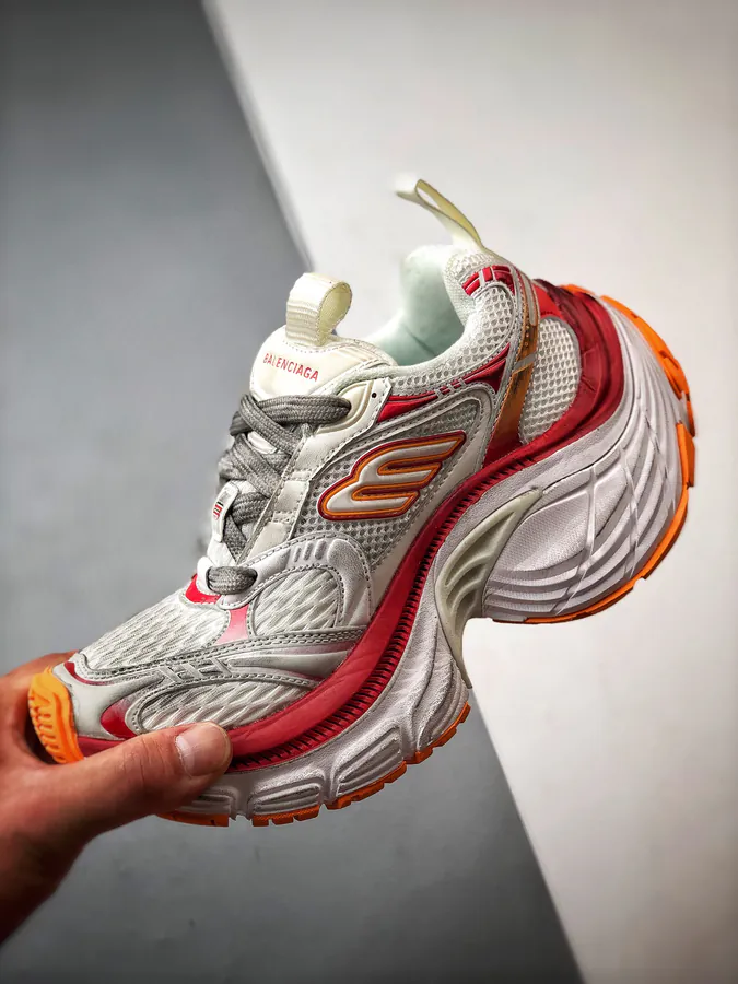 Balenciaga Paris 10XL White Red Orange