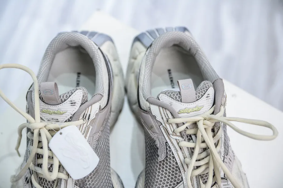 BALENCIAGA Stapler Sneakers 10XL Size, Silver Grey Color