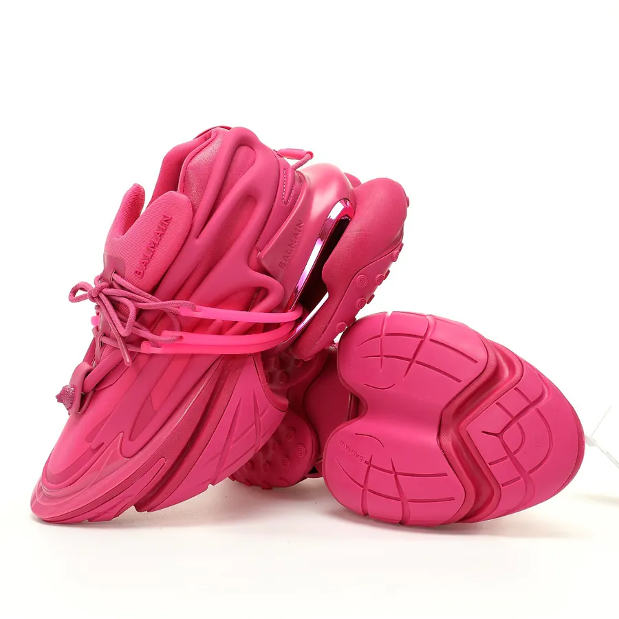 BALMAIN Unicorn Low Sneakers Fire Pink