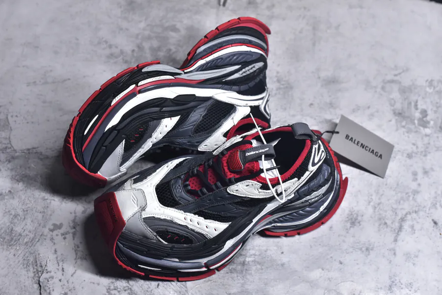 Balenciaga Platform Sneaker OG Edition, 17th Generation, Black and Red