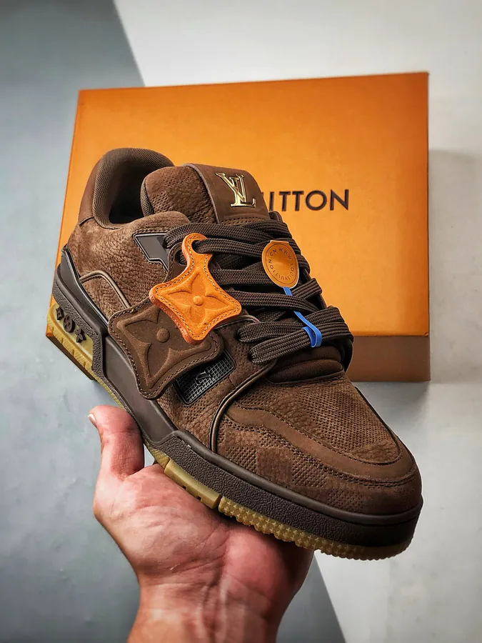 LV Trainer Brown Shoes