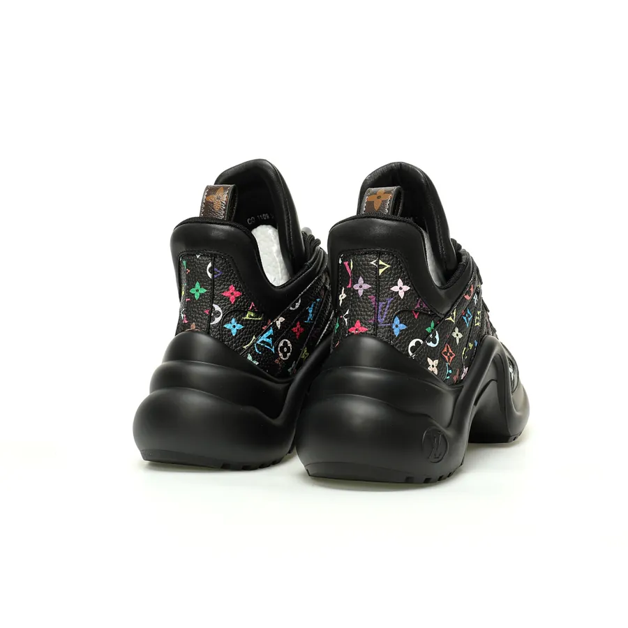 Louis Vuitton Archlight Sneakers Monogram Denim & Leather Trim, Large Size