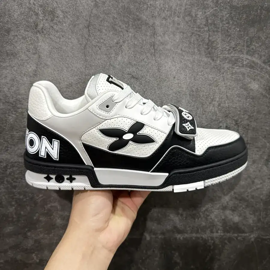 LV Trainer Series Black and White Panda Velcro