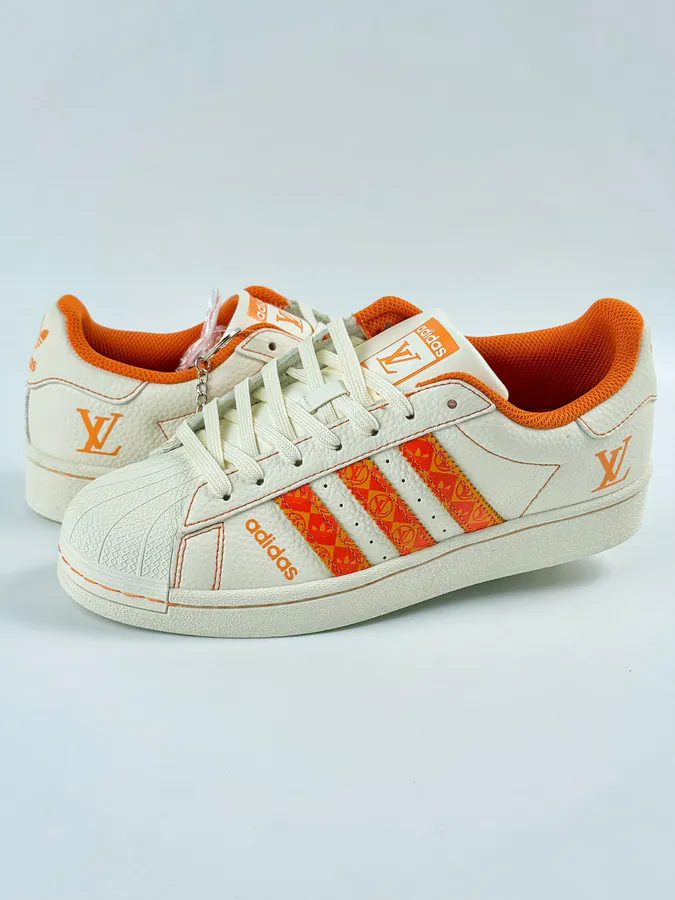 AD Originals Superstar x Louis Vuitton White Orange