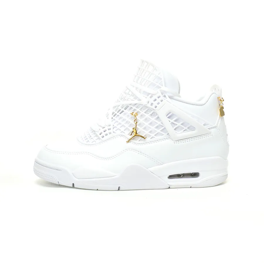 Air 4 Retro NET White Basketball Shoes
