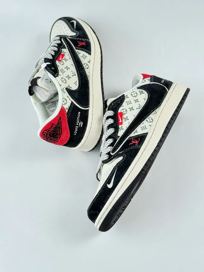 Travis Scott x Air 1 Low x Louis Vuitton Full Zip Custom KK Edition