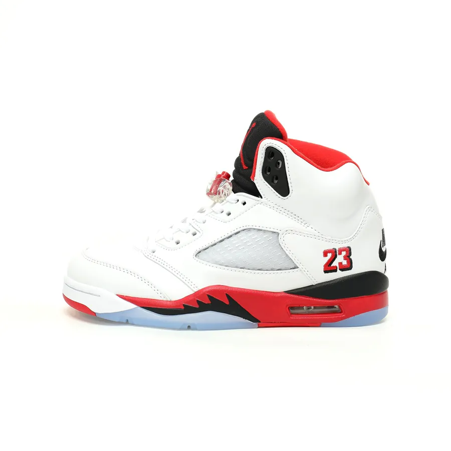Air 5 Retro OG Fire Red Black Tongue Basketball Shoe