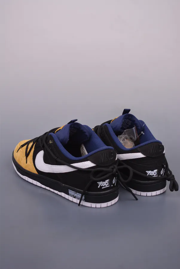 Nike SB Dunk Low Black and Yellow Canvas