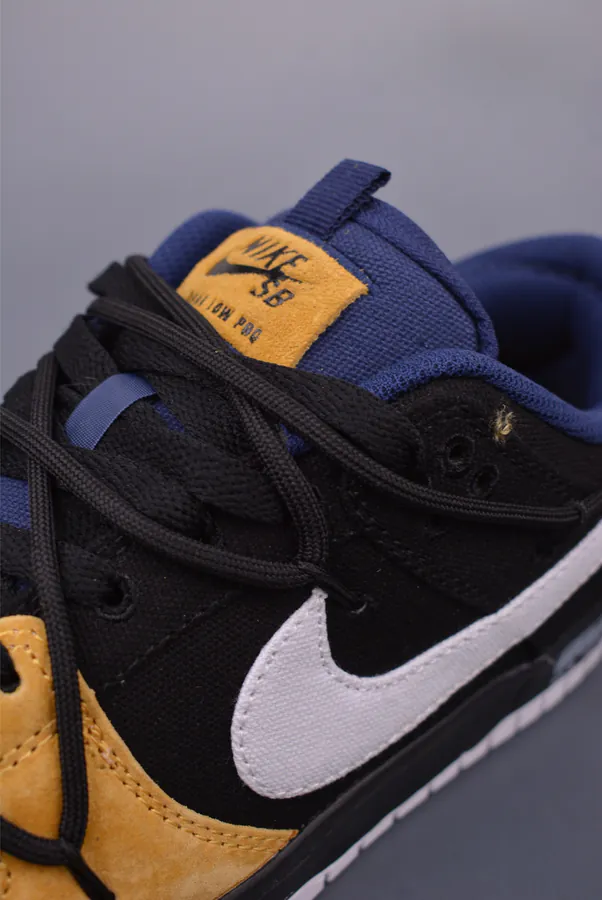Nike SB Dunk Low Black and Yellow Canvas