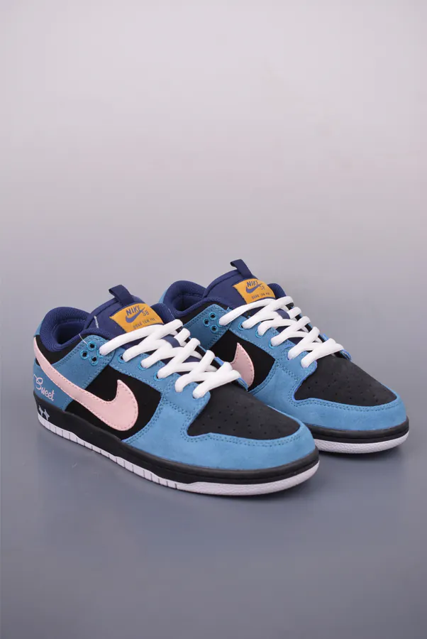 Nike SB Dunk Low Black Blue Canvas