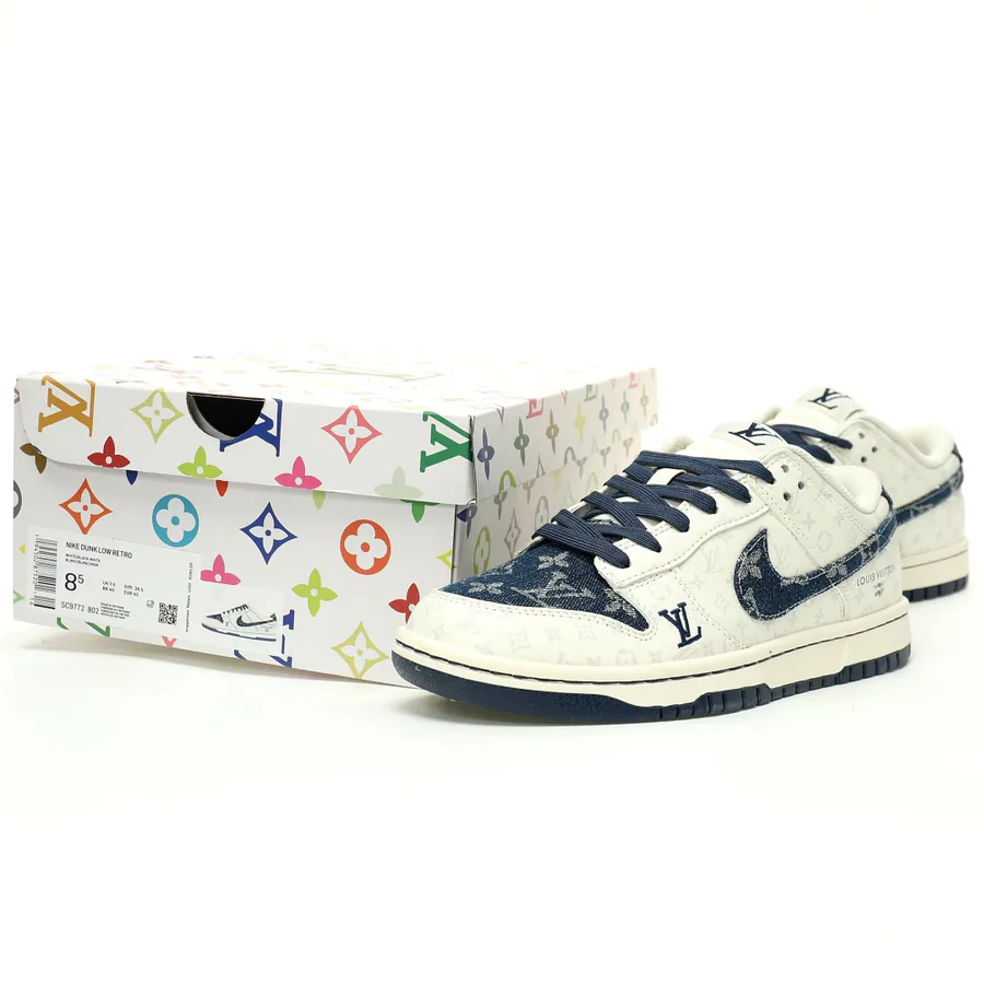 Louis Vuitton x SB Dunk Low Monogram Creative Custom Color