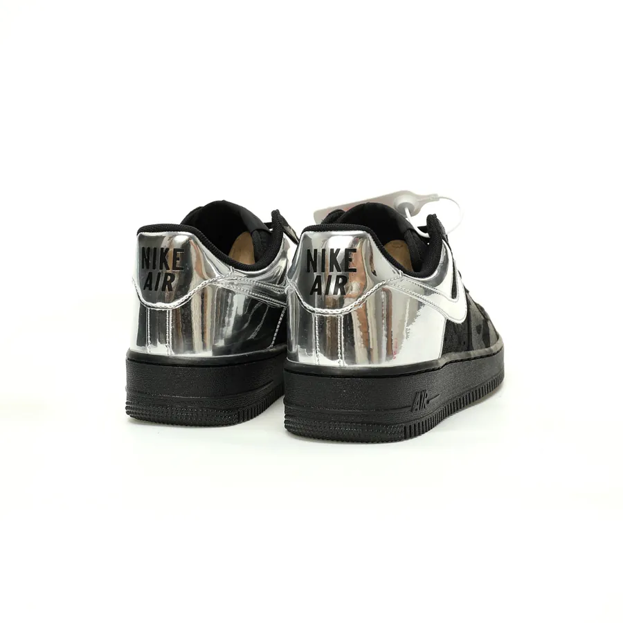 Air Force 107 Low 'Black Metallic Sier' Low Top Sneaker
