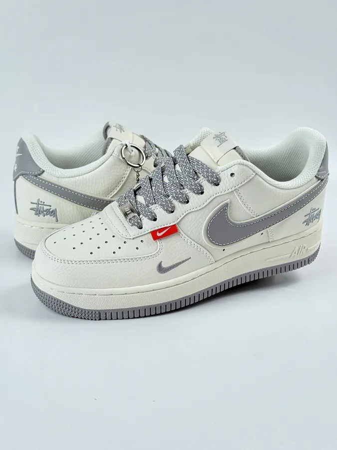 Nike Air Force 1 Low 07 x Stussy White Grey Starry