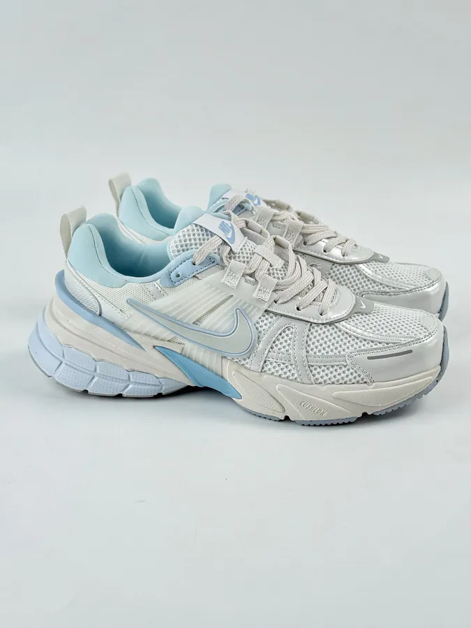 NIKE V2K Runtekk White Blue Retro Low Top Running Shoes