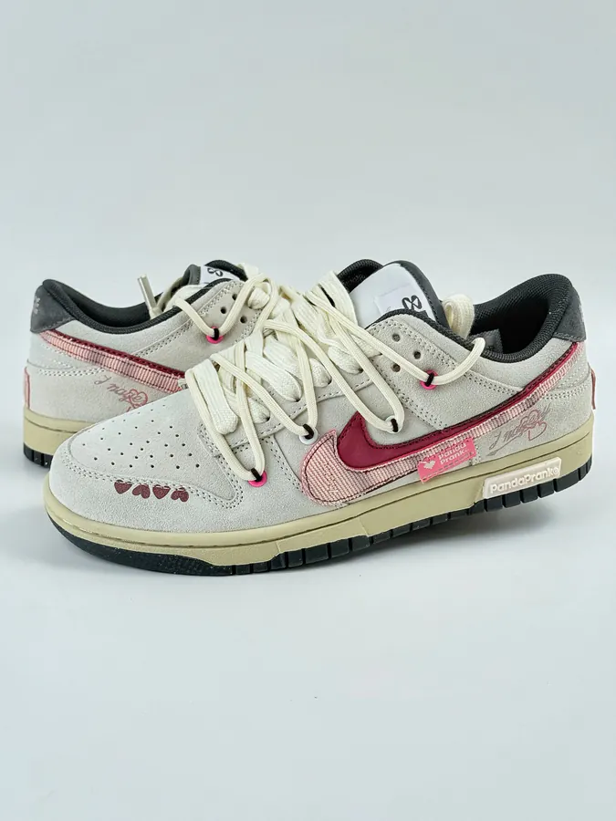 Nike SB Dunk Low Double Swoosh Panda Prank Film Love Letter