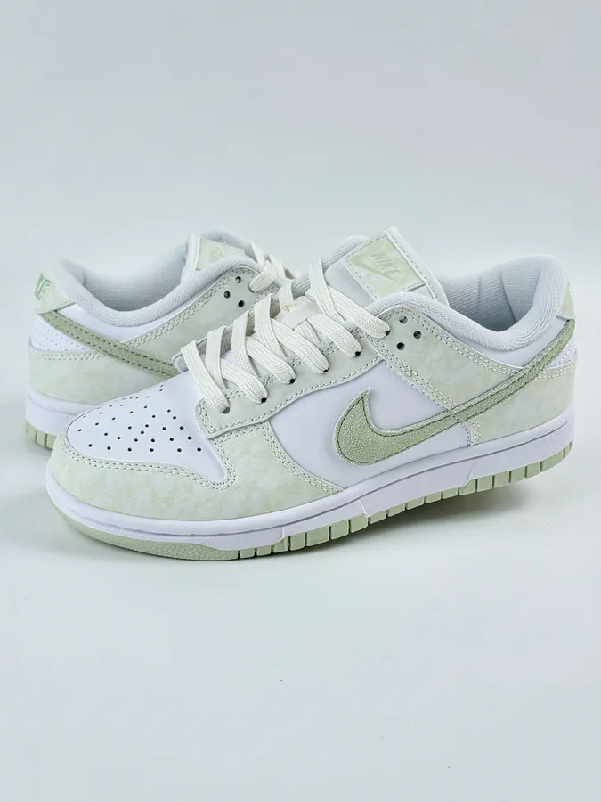 OG Version Nike SB Dunk Low in White and Green