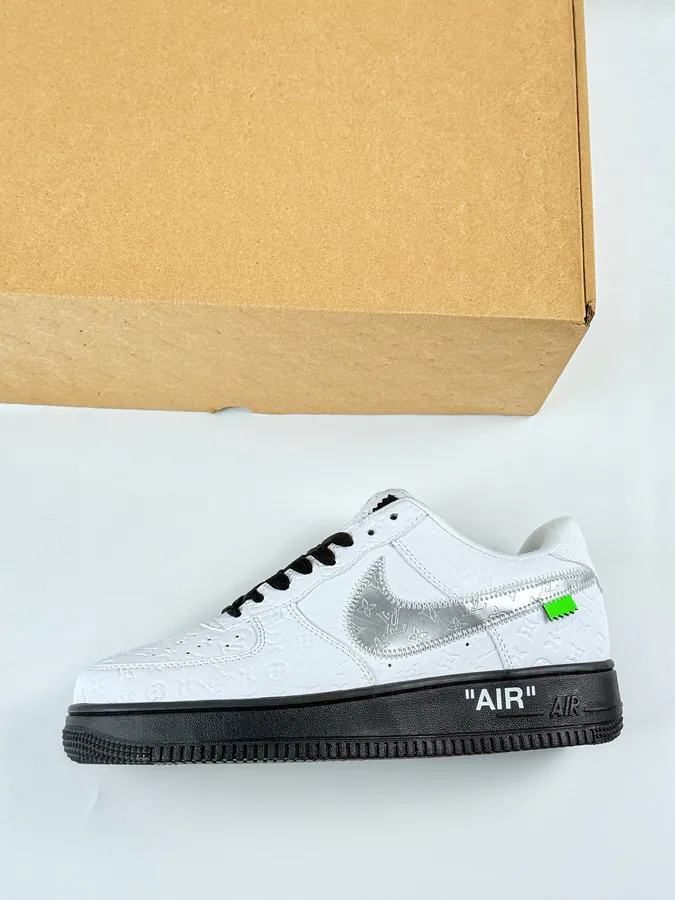 Nike Air Force 1 Low 07 x Louis Vuitton White Silver
