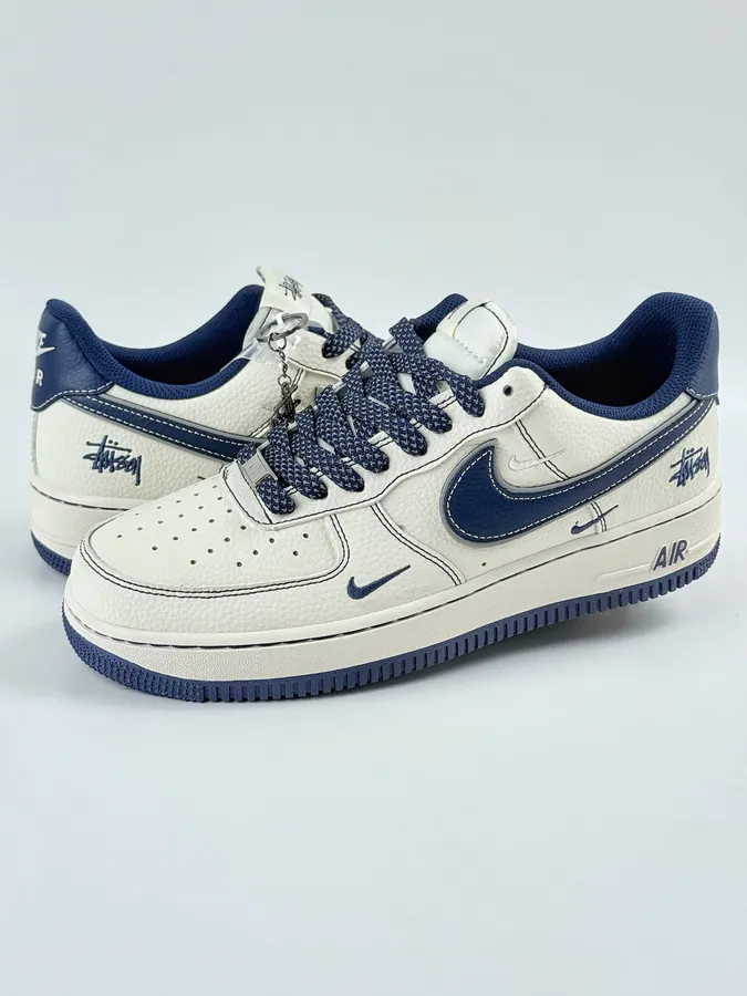 Nike Air Force 1 Low 07 x Louis Vuitton White Blue Triple Monogram Starry