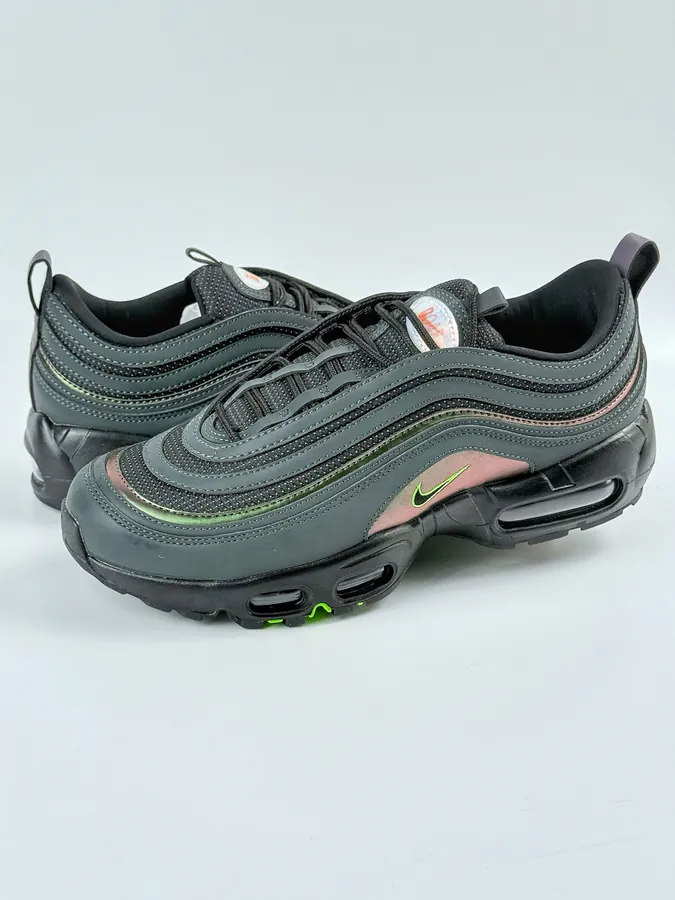 Division St. x Air Max 97 Dus of a Feather Black and Gray Retro Running Shoes