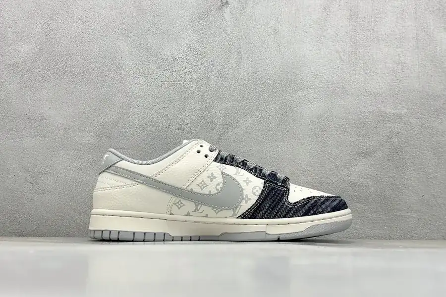 Nike Air Dunk LOW 1 LV Collaboration Vintage Style Bucket Bag