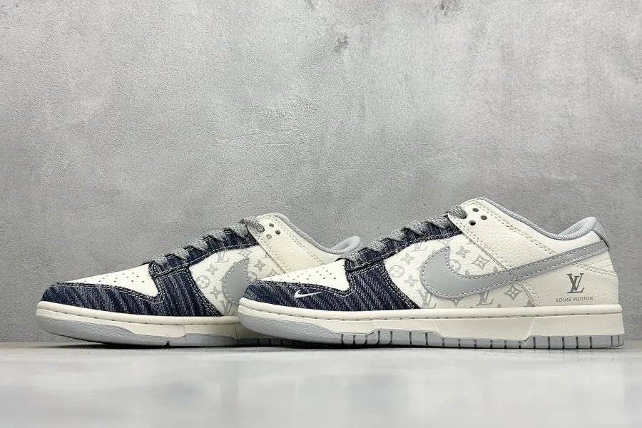 Nike Air Dunk LOW 1 LV Collaboration Vintage Style Bucket Bag
