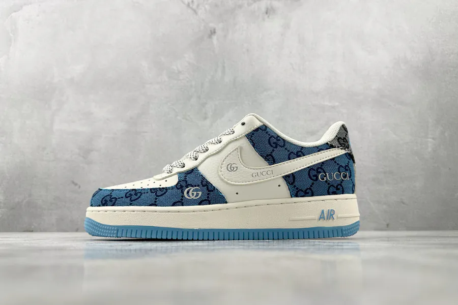 Nike Air Force 107 GUCCI Collaboration Blue White