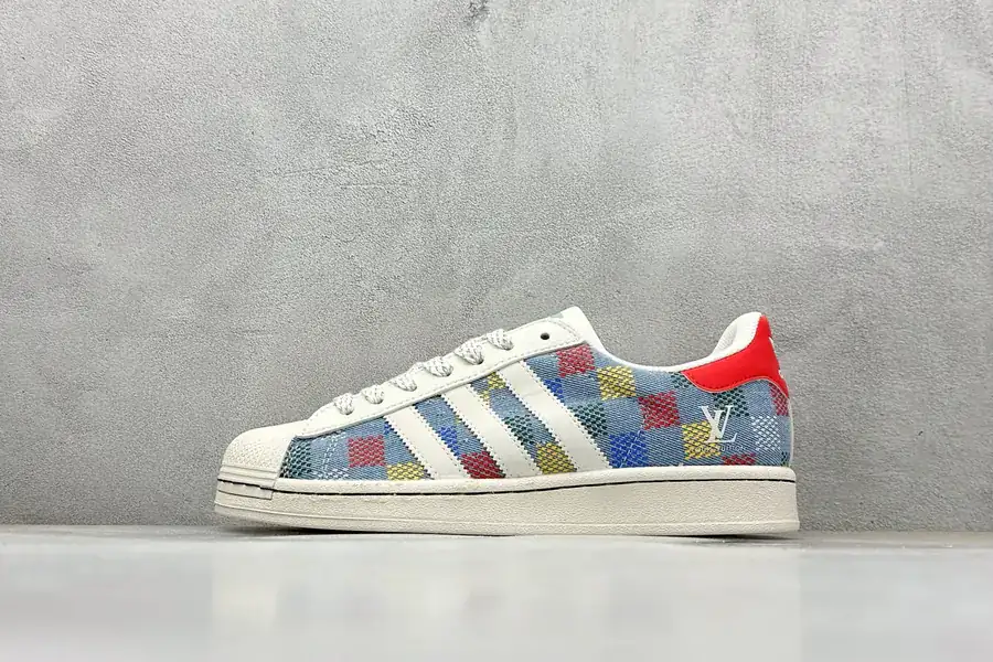 AD Originals Superstar x Louis Vuitton Blue White Red