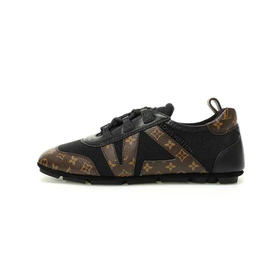 Louis Vuitton Sneakerina Ballet Sneaker Black Brown Monogram