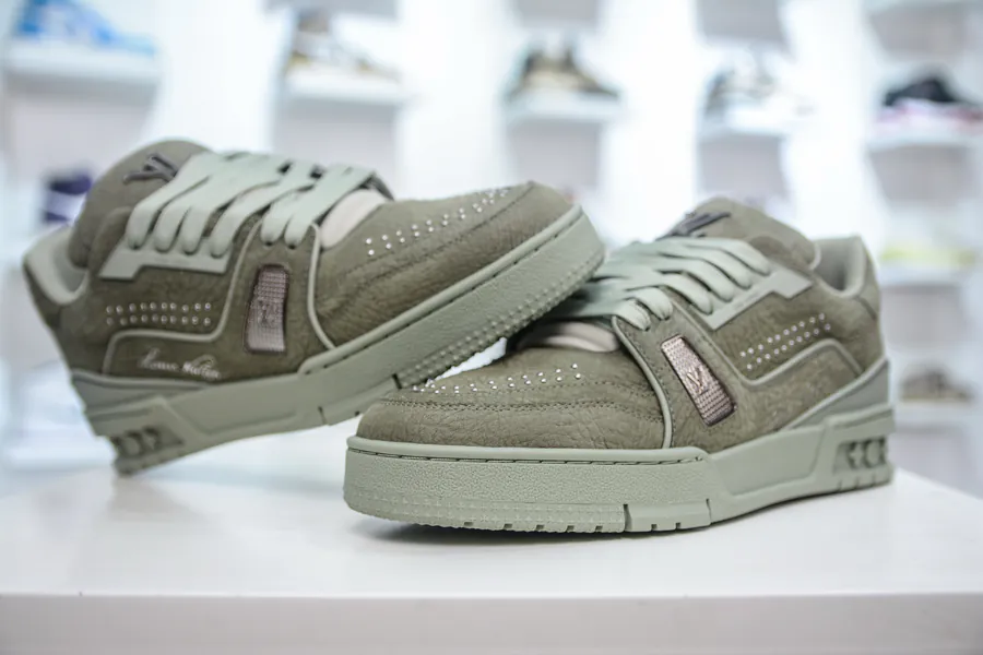 LV Trainer Premium Edition, Authentic Sole, Italian Leather