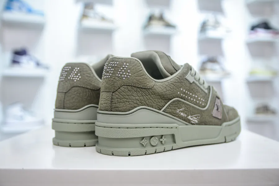 LV Trainer Premium Edition, Authentic Sole, Italian Leather