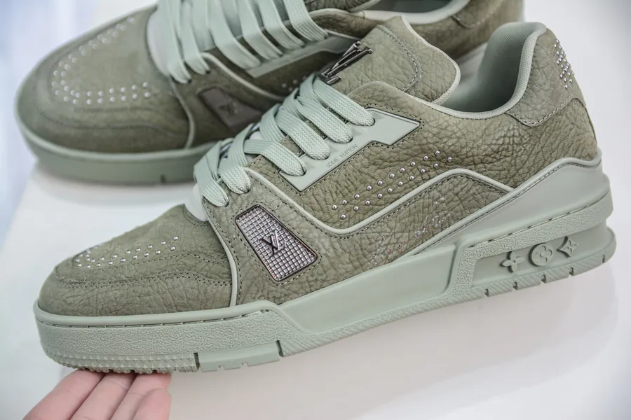 LV Trainer Premium Edition, Authentic Sole, Italian Leather